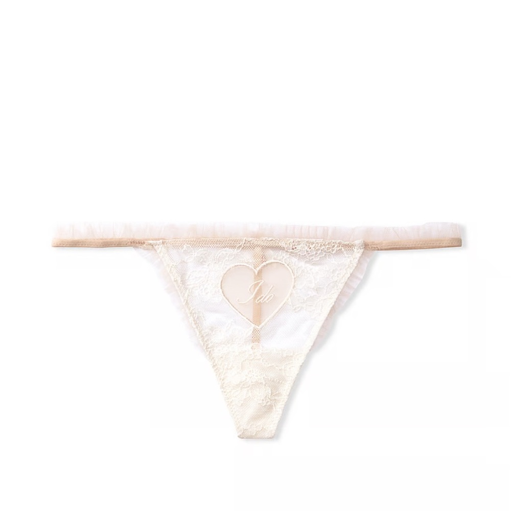 Victoria's Secret “I Do” Ruffle V-String